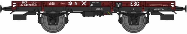 REE Modeles WB-439 - Plate wagon ex-PLM